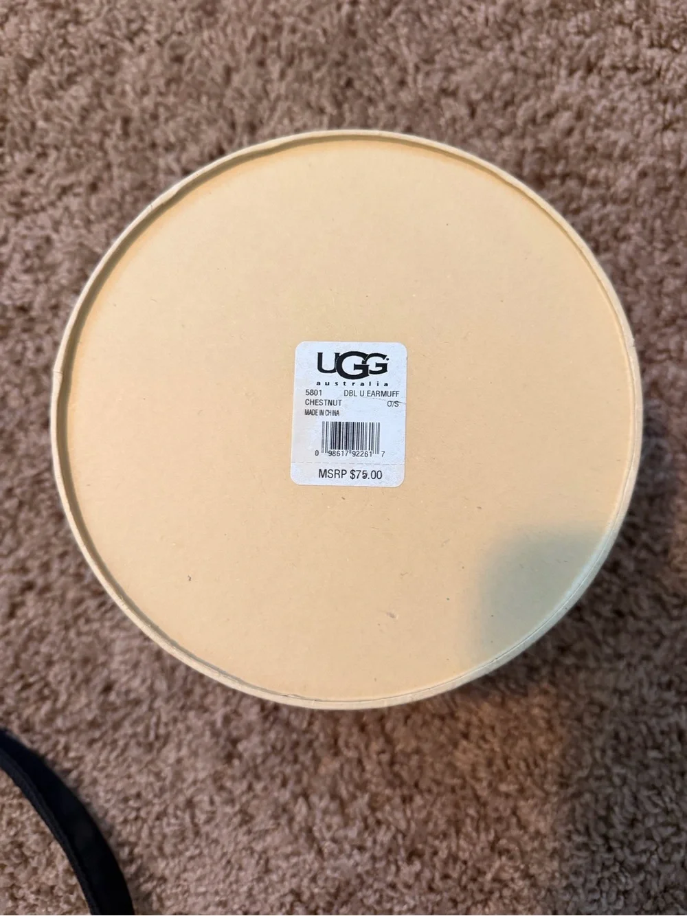 UGG Dark Brown Earmuffs – Brand New in Box